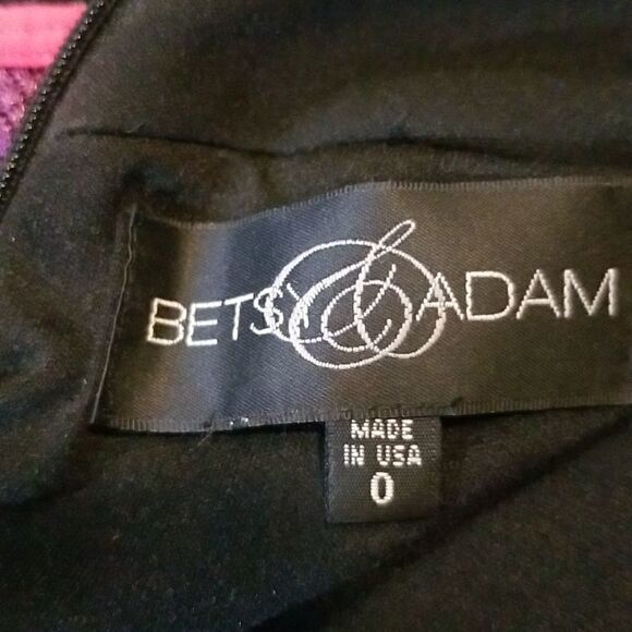 Betsy and Adam jeweled halter formal gown Black with sequined and jewels - Picture 16 of 16